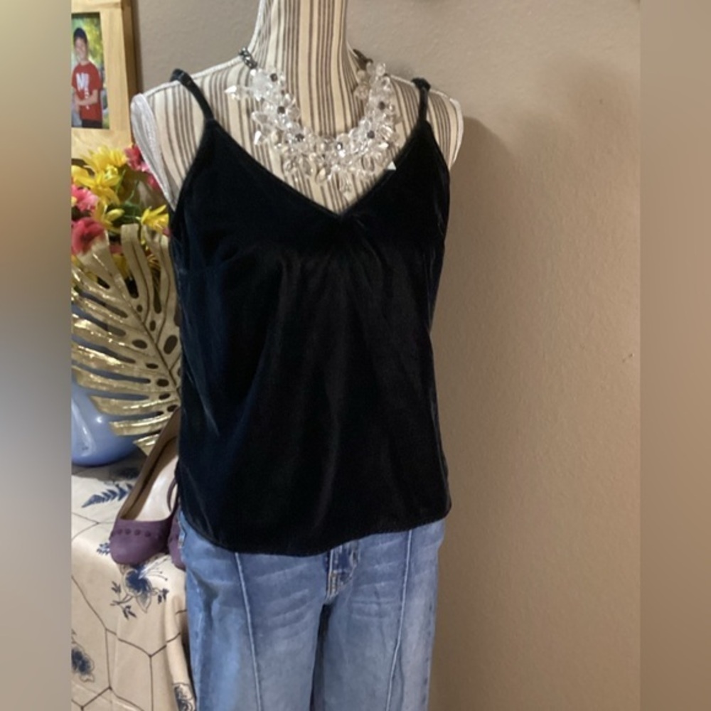 Old Navy Black Velvet Camisole